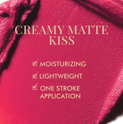 Creamy Matte Kiss Bullet Lipstick - Pink Mimosa