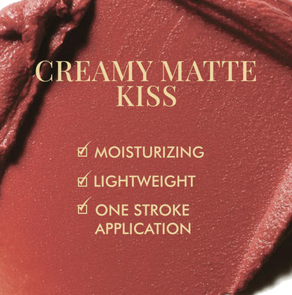 Creamy Matte Kiss Bullet Lipstick - Rose Martini